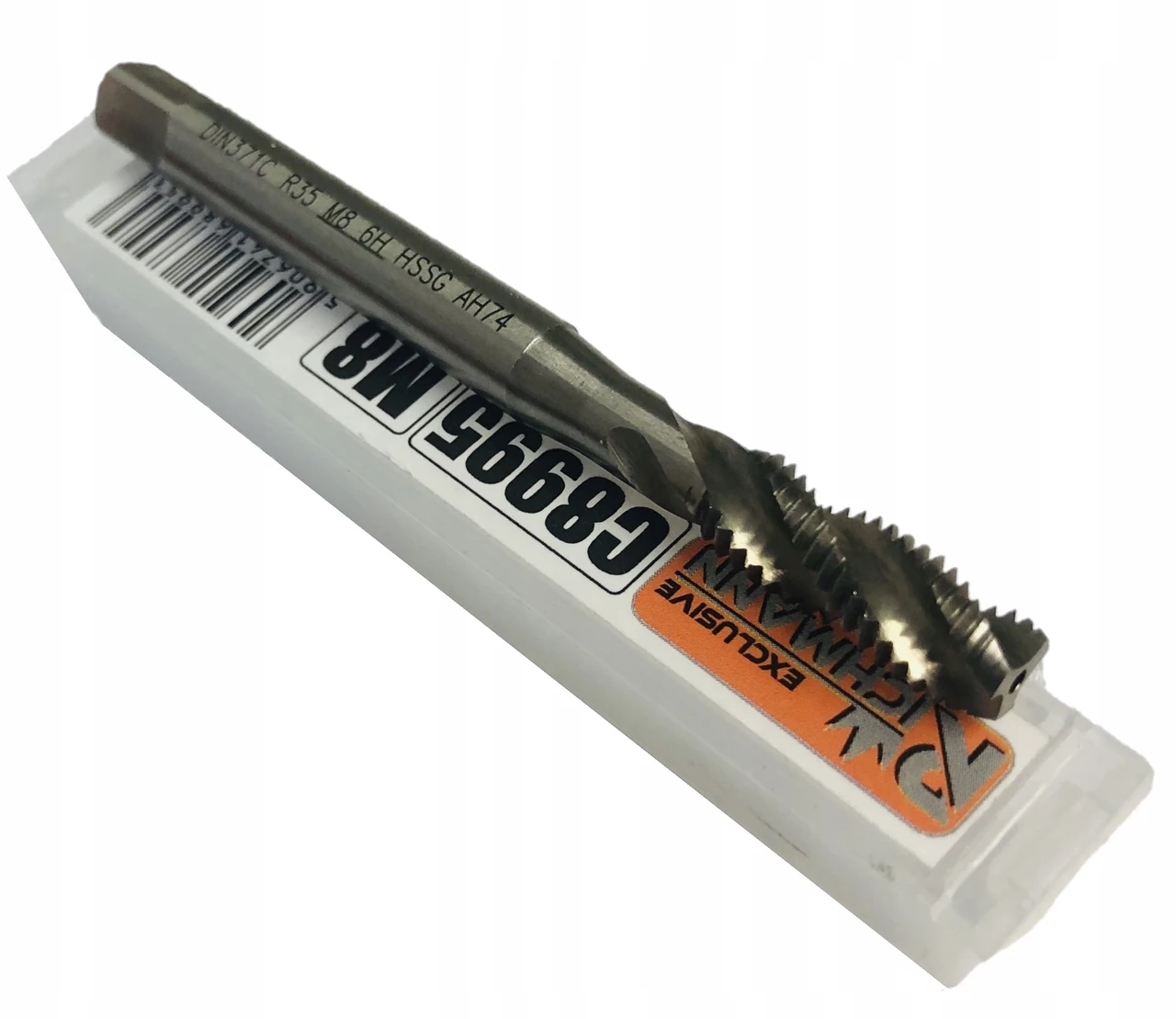 Спіральний мітчик для ручного та автоматичного нарізування M8х1,25 DIN371С М2 Richmann (C8995), фото 1