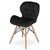 Кухонні стільці чорний вельвет SAUE Velvet Black, фото 4