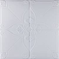 Самоклеюча декоративна настінно-стельова 3D панель орнамент 700x700x5.5мм (165)
