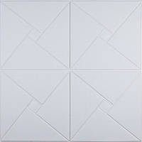 Самоклеюча декоративна настінно-стельова 3D панель орігамі 700х700х6.5мм (173)