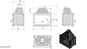 Камінна топка Kratki OLIWIA 18, фото 3