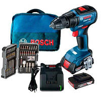 Шуруповерт акумуляторний Bosch GSR 18V-50 + набір приладдя Bosch
