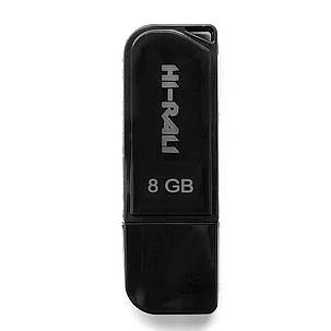 Накопичувач USB 8GB Hi-Rali Taga серія чорний, фото 2