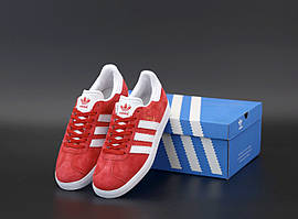 Кросівки Adidas Gazelle OG червоні (Адідас Газелі жіночі і чоловічі розміри 36-45) 38