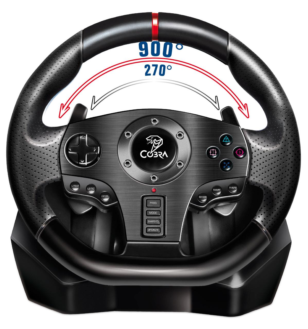 Ігрове кермо Cobra Rally GT900 (PC/PS3/PS4/XBOX 360/XBOX ONE/SWITCH)