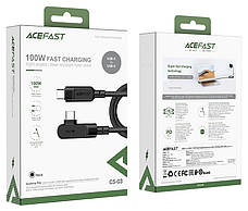 Кабель для зарядки телефона/ смартфона ACEFAST C5-03 Type-C - Type-C 5 A 2 м Чорний, фото 6
