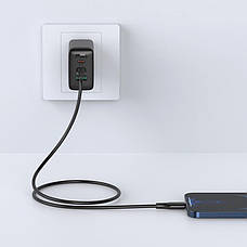 Кабель для зарядки телефона/ смартфона ACEFAST C3-01 Type-C - Lightning 3 A 1.2 м Чорний, фото 5