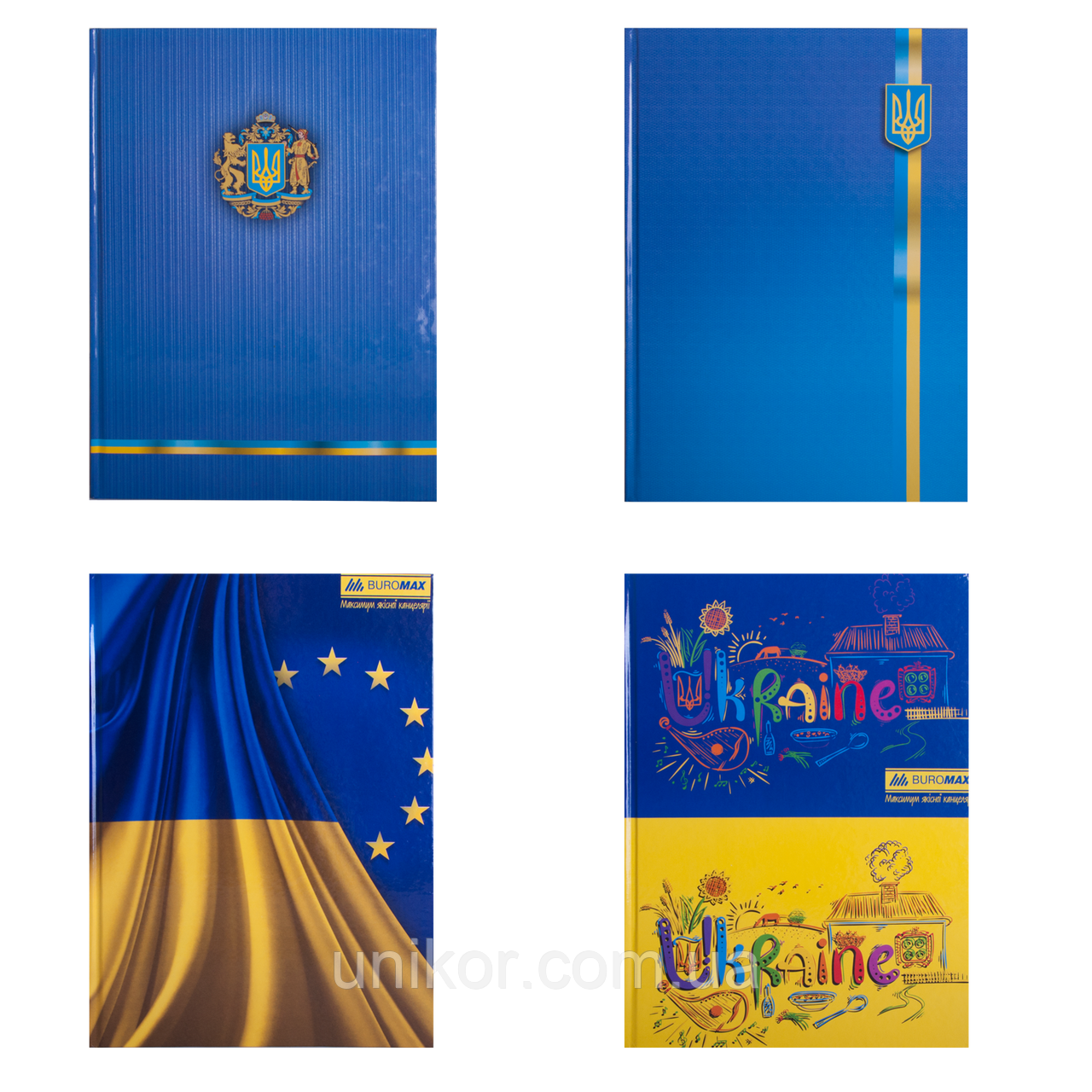 Книга обліку 96 аркушів, тверда обкладинка, ламінована, офсет, клітинка. BuroMax