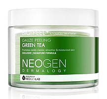 Тришарові пілінгові диски із зеленим чаєм Neogen Dermalogy Bio Peel Gauze Peeling Green Tea 30 шт.