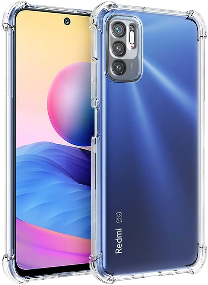 Прозорий чохол MultiCam Xiaomi Redmi Note 10 5G (посилений кутами ...