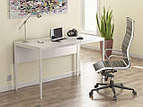 Письмовий стіл Loft design L-2p 120×65×75 см. Венге Луїзіана. Комп'ютерний стіл для дому та офісу, фото 3