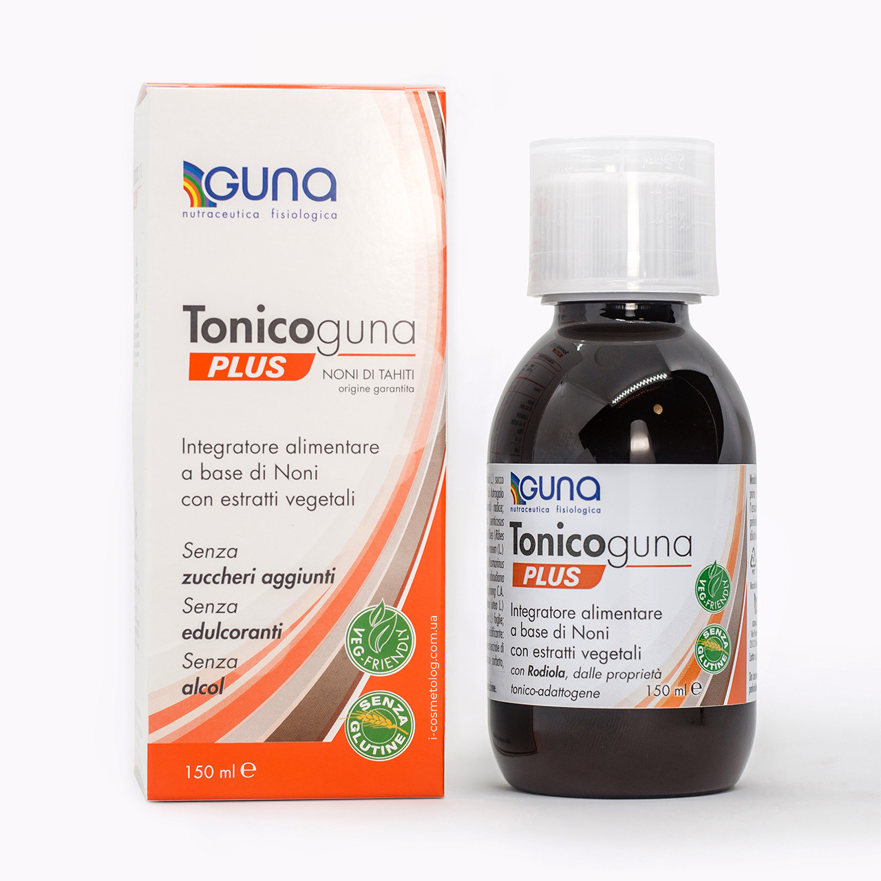 TonicoGuna (GUNA, Італія) Сироп, 150 мл Тонізуюча дієтична добавка на рослинних екстрактах