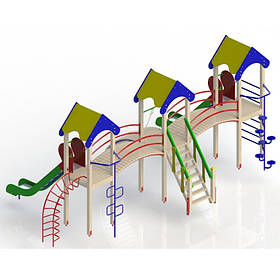 Дитячий Ігровий Комплекс "Трибаштового" на дитячому майданчику