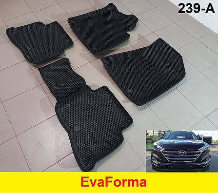 3D килимки EvaForma на Hyundai Tucson '15-21 TL, Американець, килимки ЕВА, фото 2