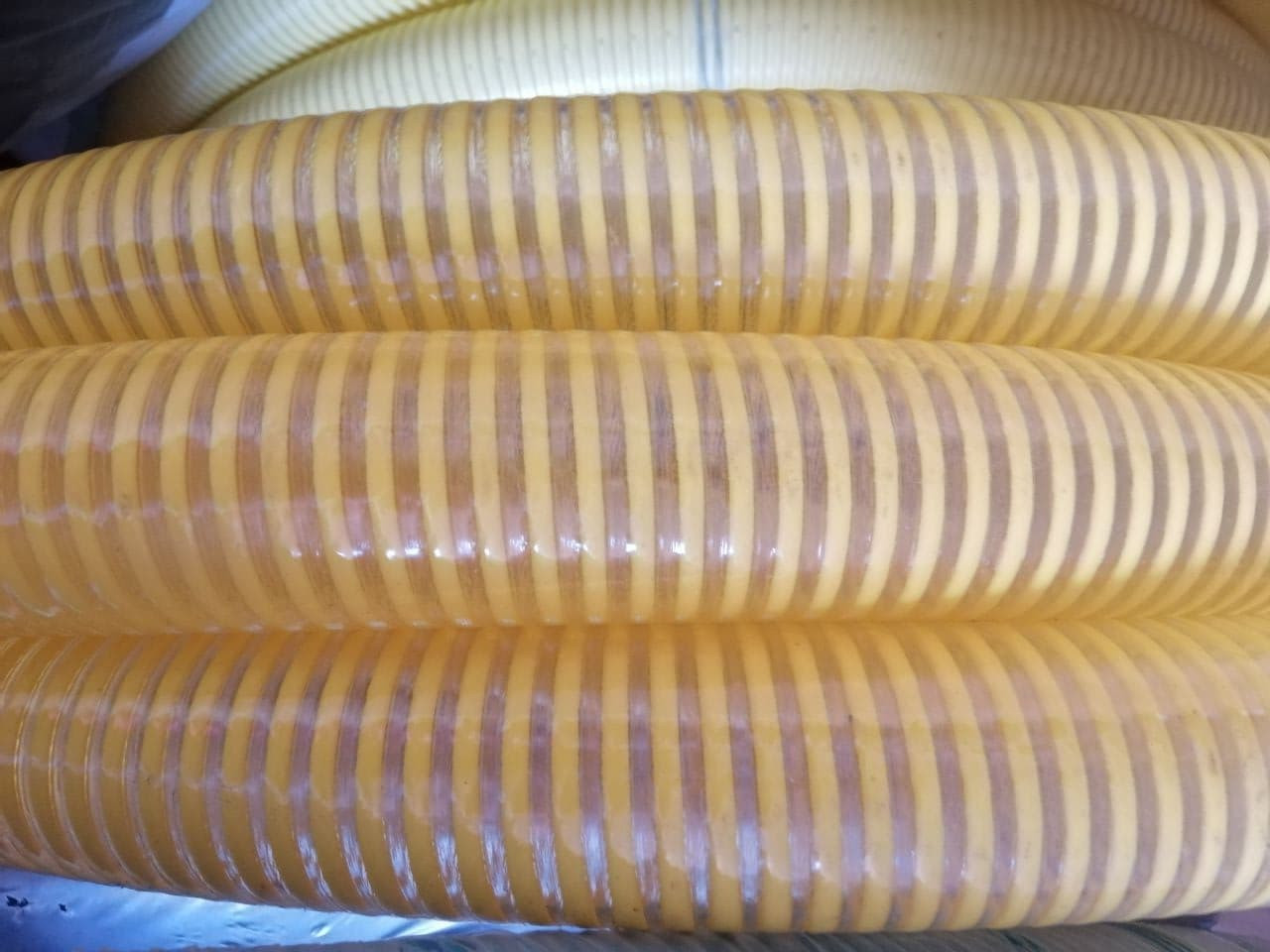 Гофра ПВХ 75 мм вакуумна жовта напірно-всмоктувальна