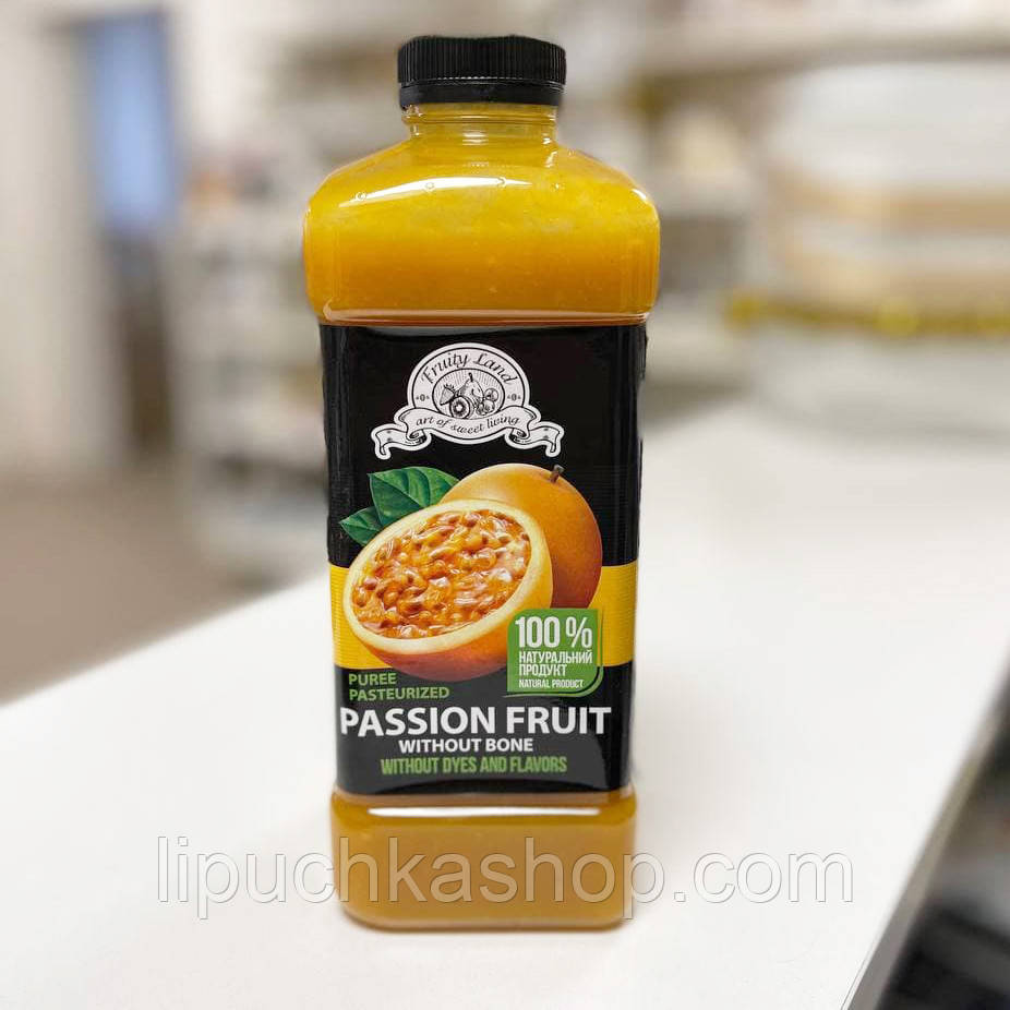 Пюре пастеризоване FruityLand (Україна) Маракуя (без кісточок), 1 кг., фото 1