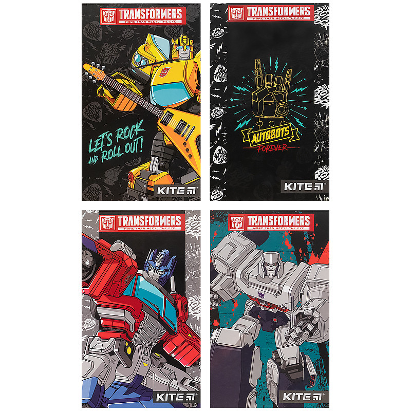 Блокнот-планшет Kite Transformers A6, 50 арк, нелінований TF21-195