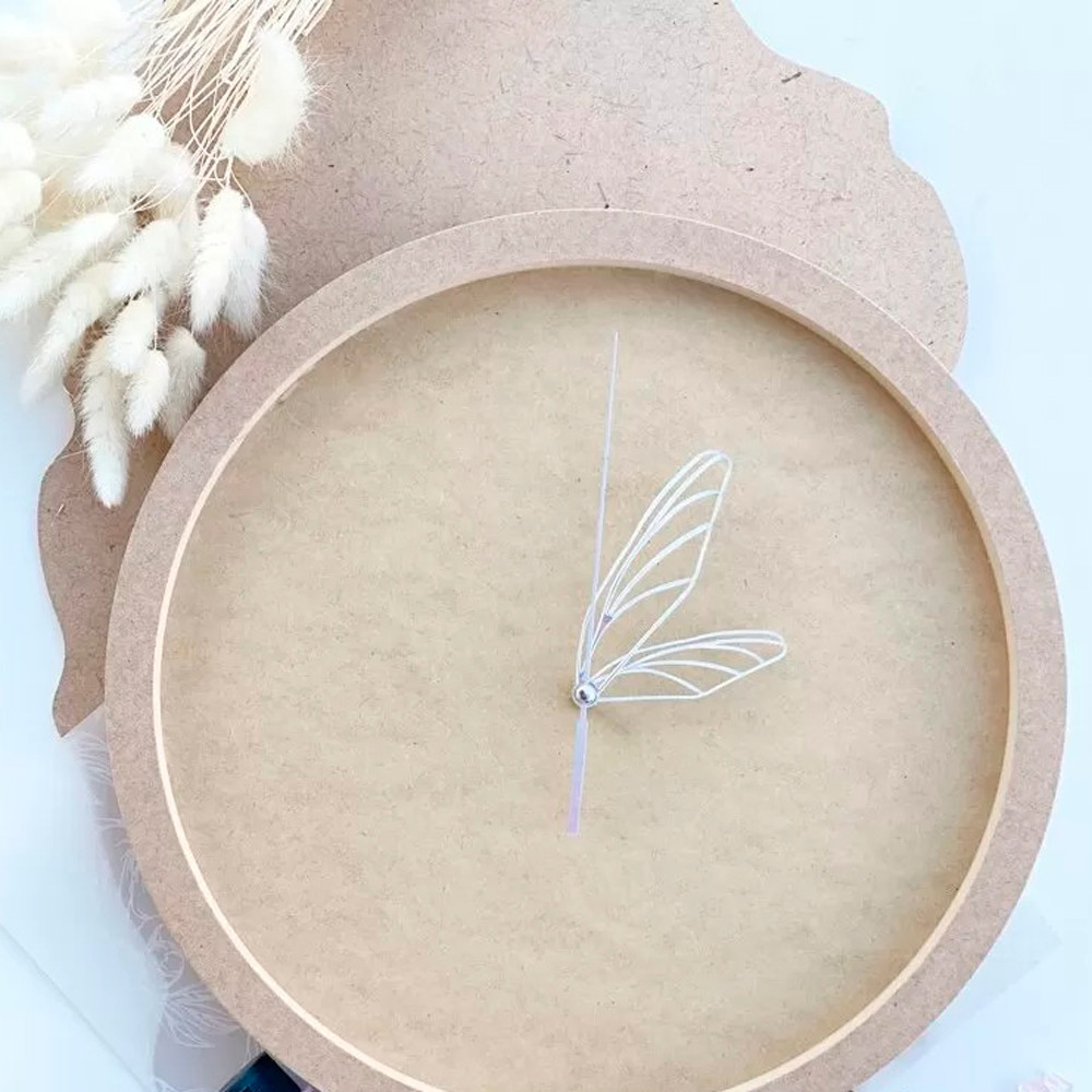 Дзеркальні стрілки "Бабка" акрил колір срібло, для годинника