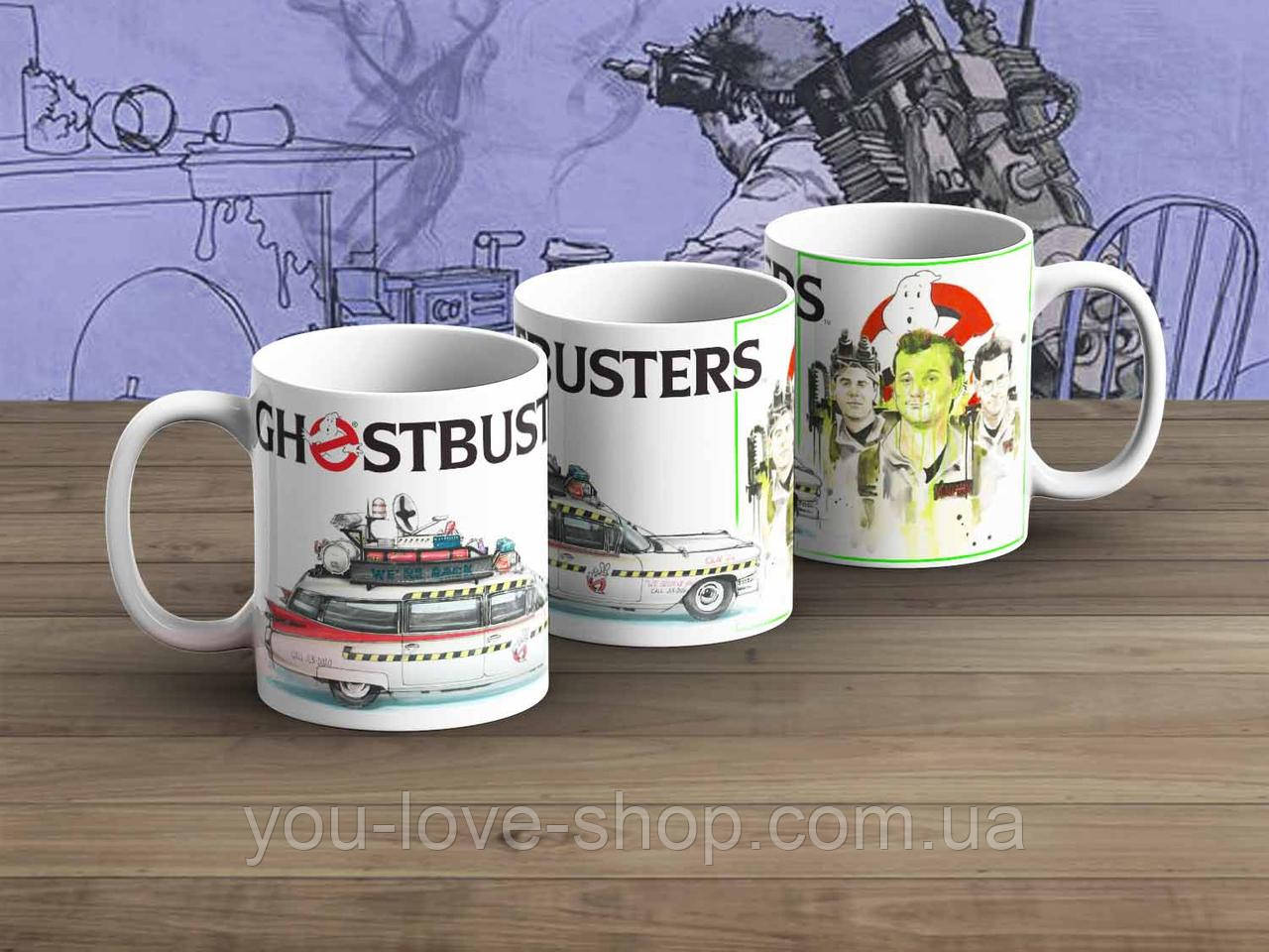 Чашка 330мл Мисливці за привидами "Кадиллак" Ghostbusters, фото 1