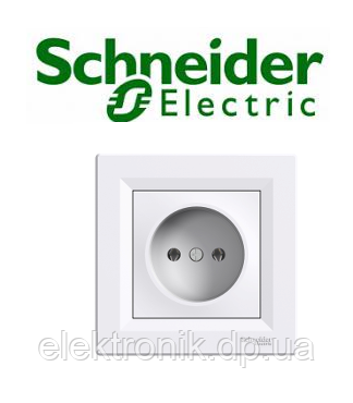 Розетка без заземлення Shneider-Electric Asfora білий EPH3000121
