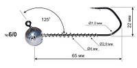 Джиг-головка Дніпро-Свинець Barbarian 6/0 10г з пружиною