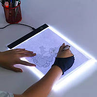 Графический планшет для рисования А4 Световой планшет с подсветкой LED для рисования и копирования
