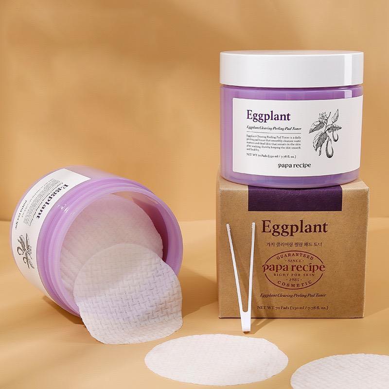Тонер-педи з ефектом пілінгу PAPA RECIPE Eggplant Clearing Peeling Pad Toner 70 шт.