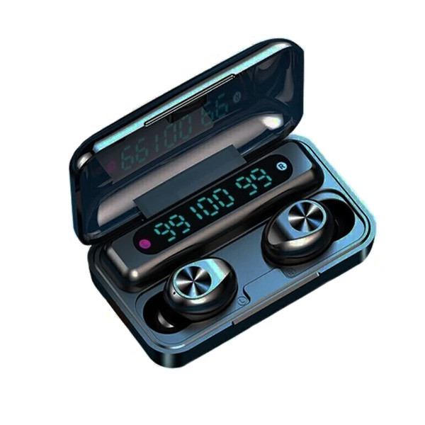 Бездротові Bluetooth-навушники Proud Sound TWS F9 із сенсорним керуванням Чорні