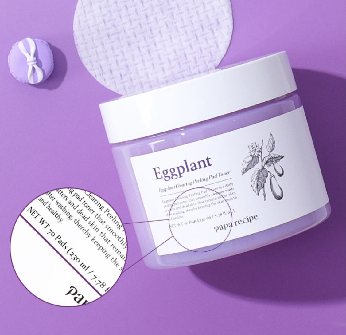 Тонер-педи з ефектом пілінгу PAPA RECIPE Eggplant Clearing Peeling Pad Toner 70 шт.