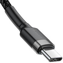 Кабель USB Type C to Type C 3A Cafule PD2.0 CATKLF-GG1 black Baseus 1m, фото 2