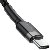 Кабель USB Type C to Type C 3A Cafule PD2.0 CATKLF-GG1 black Baseus 1m, фото 5