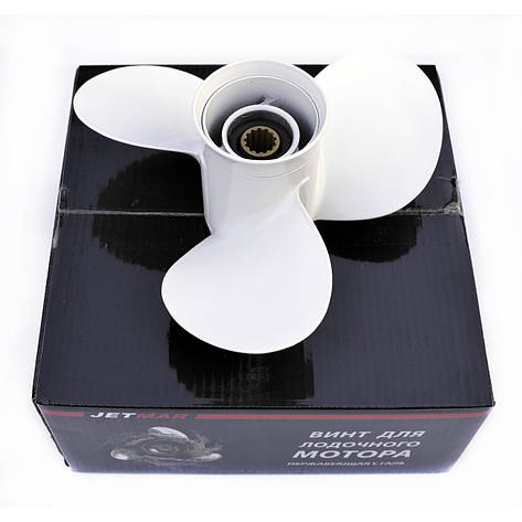 Гвинт гребний для човнового мотора Tohatsu 15HP 9.25X11 JAT JETMAR алюмінієвий, фото 1