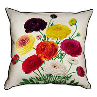 Подушка для интерьера "Яркие разноцветные цветы", 45х45 см