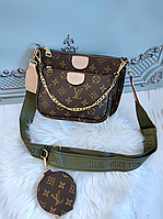 Сумочка женская Louis Vuitton Multi Pochette 3в1 Клатч Сумка маленькая Луи Витон Кросс-боди