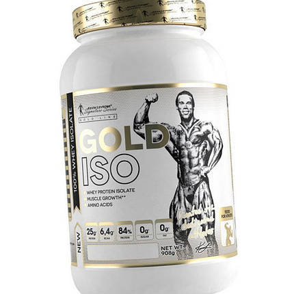 Ізолят сироваткового протеїну (білка) Kevin Levrone Gold ISO 980 g хіт продажів, фото 3