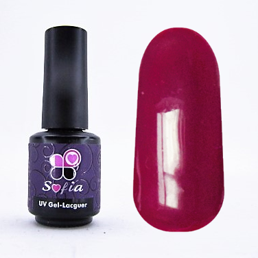 Гель -лак №7 UV Gel-Lacguer SOFIA 8.6 мл США (класичний глибокий червоний), фото 1