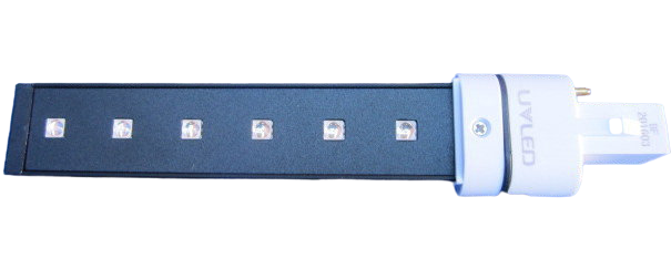 Змінна УФ Лід лампочка 6 ват, підходить на эллектронные та індукційні лампи