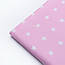 Бязь із класичними білими зірками на рожевому тлі, щільність 135 г/м.кв. (№63), фото 6