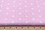Бязь із класичними білими зірками на рожевому тлі, щільність 135 г/м.кв. (№63), фото 2