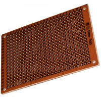 Макетна плата 50x70 мм одностороння гетинакс 94HB 1,2 мм