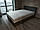 Ліжко Альянс Каміла 1,8 в оббивці під замш мишачого кольору з матрацом на ПБ Pocket Spring з гудзиками, фото 6