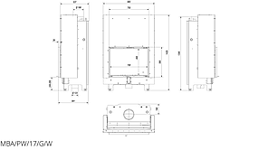 Камінна топка Kratki MBA PW 17 гільйотина з водяним контуром, фото 3