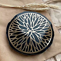 Дзеркальний декор №1 (декор для підсклянників). 8 см золото