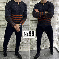 Стильный мужской джемпер Ткань Вязка 46, 48 размер №99 46