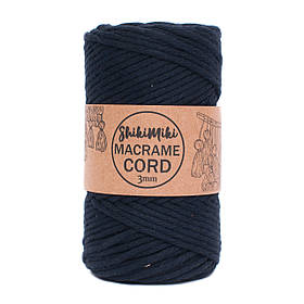 Эко шнур Macrame Cord 3 mm, цвет Темно-синій