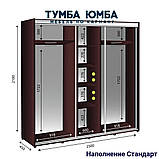 Шафа купе 3-дверний готовий ширина 2500мм, глибина 450мм, висота 2100мм. Одеса, фото 2