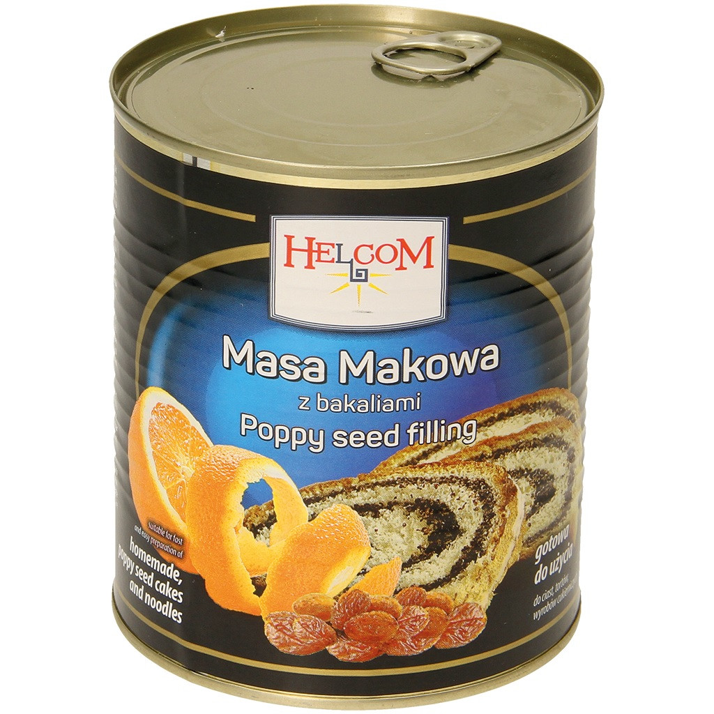 Макова маса Helcom z Bakaliami Poppy Seed Filling (з сухофруктами) 380 г Польща