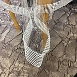 Скатертина силіконова з перлами біла на будь-який стіл (Під замовлення), фото 3