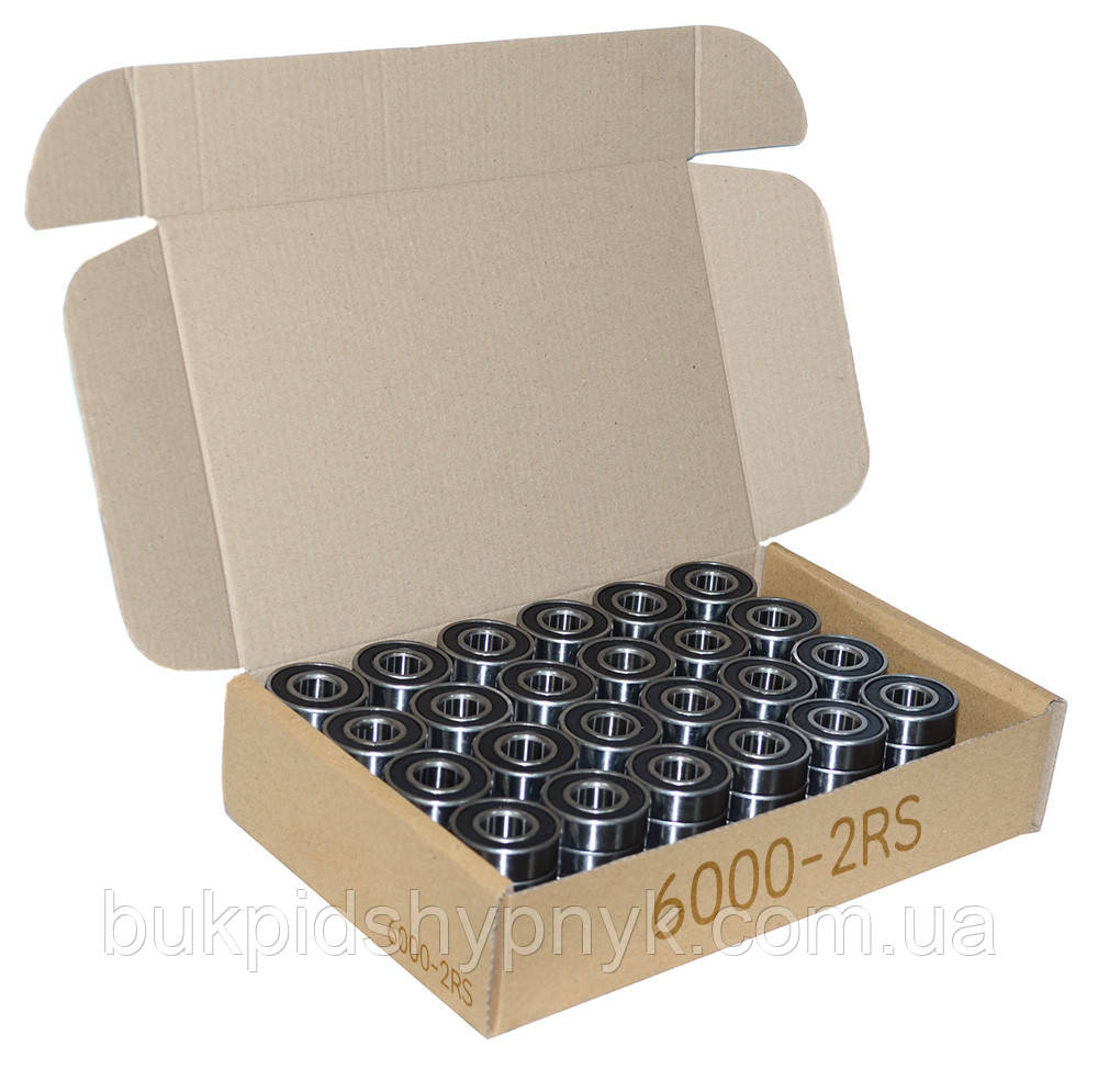 Комплект підшипників KT 6000 2RS (упаковка 100 шт)(180100)(0002358950) (10x26x8), фото 1