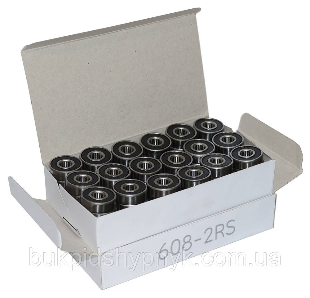 Комплект підшипників KT 608 2RS (упаковка 100 шт)(180018)(0002390860) (8x22x7), фото 1